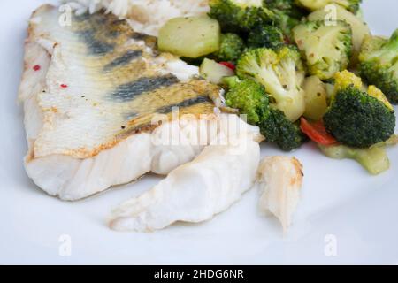 Fischfilet, Zander, Zander, Fischfilet Stockfoto