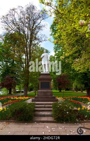 Bad ems, Kurpark, kaiser-Denkmal, kaiser-Denkmäler Stockfoto