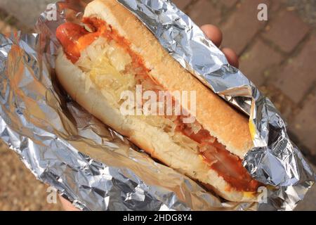 Fastfood, Snack, Hot Dog, Fastfood, Snacks, Hot Dogs Stockfoto