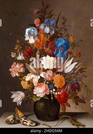 Balthasar van der Ast, Stillleben mit Blumen, Malerei, 1625-1630 Stockfoto