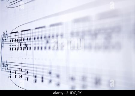 Musik, Partituren, Partitur, Musik Stockfoto