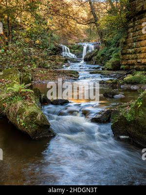 Water Arc Foss Wasserfall in der Nähe von Goathland auf den North York Moors Stockfoto