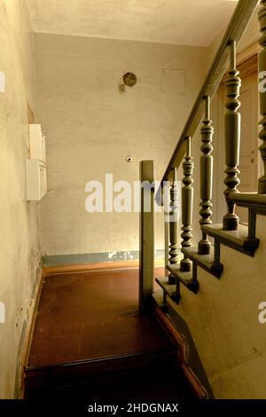 Altes Haus, Treppe, Treppe, alte Häuser, Treppen, Treppen, Treppen Stockfoto