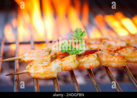 Broiling, Grill, Feuer, bbq Spieß, Grills, Feuer, bbq, bbq Spieße Stockfoto