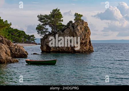 adria, makarska riviera, brela-stein, adria, makarska rivieras Stockfoto