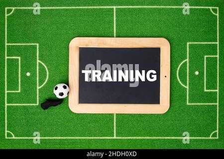 Fußball, Sporttraining, Fußballtraining, Fußballer, Bewegung, Trainieren Stockfoto