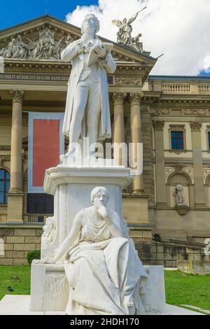 wiesbaden, schiller-Denkmal, Wiesbadens, schiller, schiller-Denkmäler Stockfoto