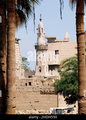 Moschee, luxor, Moscheen, luxors Stockfoto