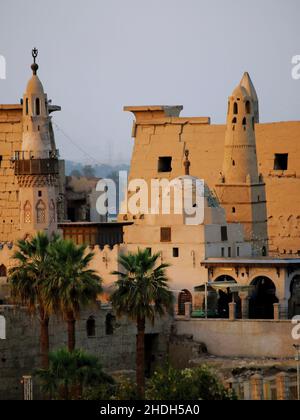 Moschee, luxor, luxor Tempel, Moscheen, luxors, luxor Tempel Stockfoto