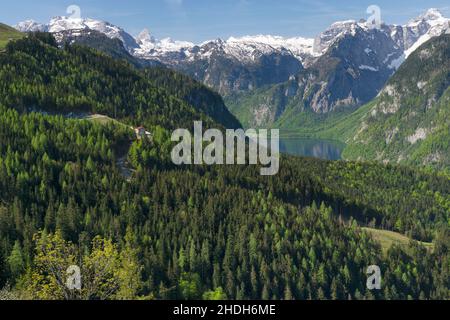 bayern, königssee, berchtesgadener Land, bayern, Königssee, berchtesgadener landet Stockfoto