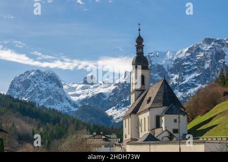 ramsau, Kirche, St. sebastian, Ramsaus, Kirchen, st. sebastians Stockfoto