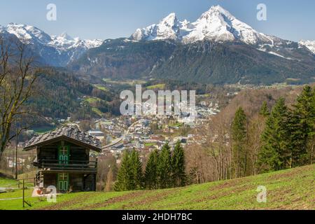 berchtesgaden, watzmann, berchtesgadens, watzmanns Stockfoto