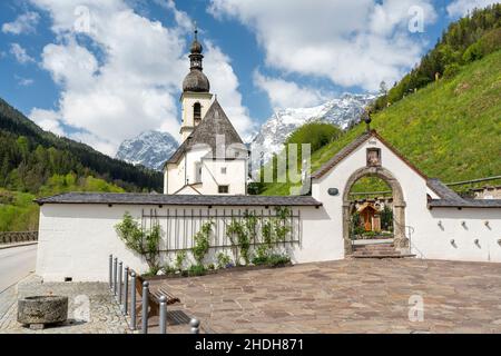 ramsau, Kirche, St. sebastian, Ramsaus, Kirchen, st. sebastians Stockfoto