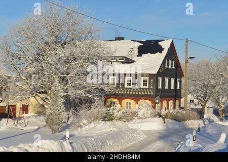 Umbindehaus, steinigtwolmsdorf, weifa Stockfoto