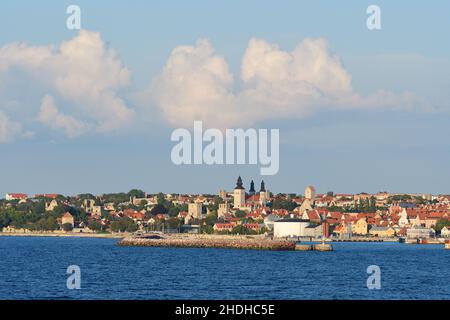 visby, gotland, Visbies, gotlands Stockfoto