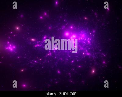 Nur ungewöhnliche Himmel - abstrakte computergenerierte Illustration Stockfoto