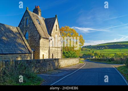 Großbritannien, South Yorkshire, Peak District, Agden Cottage in der Nähe von Low Bradfield Stockfoto