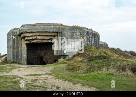 Bombenschutz, zweiter Weltkrieg, atlantikküste, Bombenschutz, zweiter Weltkrieg, Weltkrieg II, WW2, 2. weltkrieg, 2. weltkrieg, atlantikküste Stockfoto