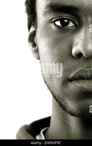 Porträt, Mann, dunkelhäutig, Porträts, Kerl, Männer, afrikaner, Ethnie Stockfoto