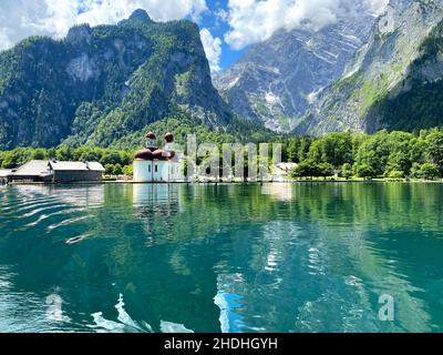 königssee, St. bartholomäus, königssee, St. Bartholomäus Stockfoto