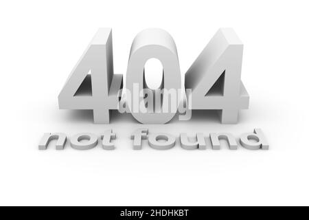 404, nicht gefunden Stockfoto