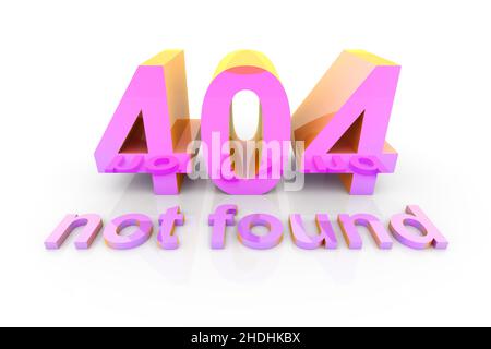 404, nicht gefunden Stockfoto