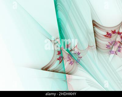 Linien, dynamisch, fraktal, Linie, Dynamik Stockfoto