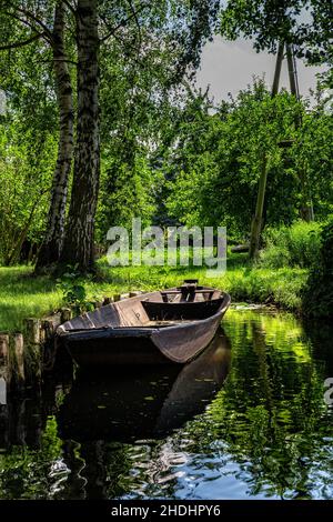 spreewald, spreewald kahn, Spree-Wälder Stockfoto