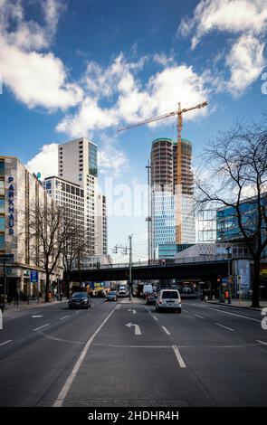 berlin, Bahnhof Zoo, Upper West, bahnhof Zoos, Atlassturm Stockfoto