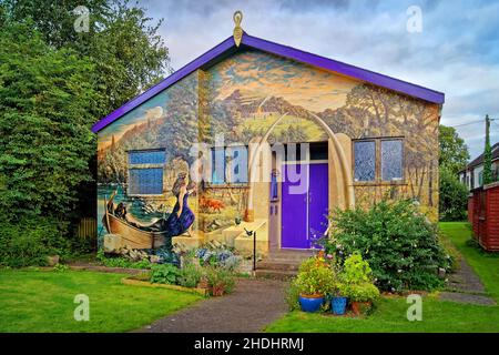 Großbritannien, Somerset, Glastonbury Goddess Temple, The Goddess Hall Stockfoto