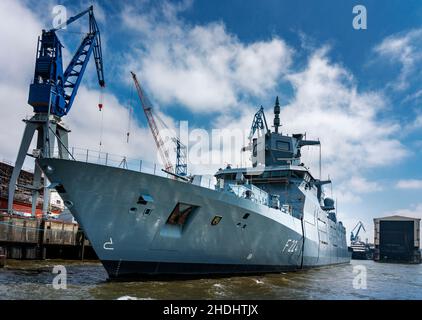 sachsen anhalt, Fregatte, deutsche Marine, sachsen-anhalt, Fregatten, deutsche Marines Stockfoto