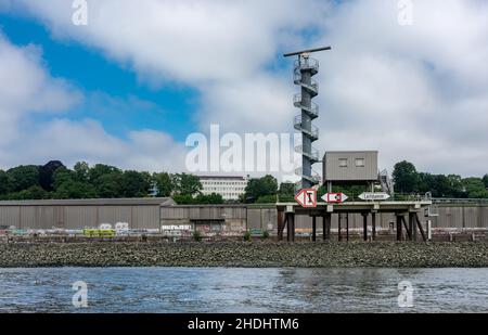 hamburg, Hafeneinfahrt, Hafeneinfahrten Stockfoto