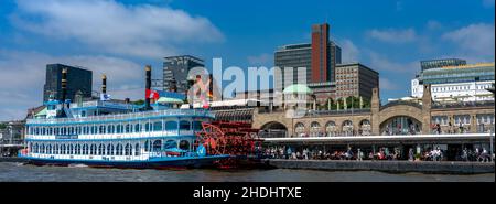 hamburg, Hafenrundfahrt, louisiana Star, Hafenrundfahrten Stockfoto