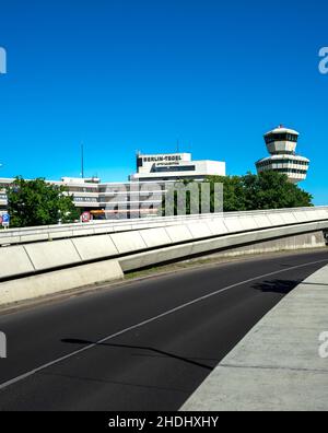 flughafen, Straße, tegel, Flughäfen, Straße, Straßen, Straßen, Tegels Stockfoto