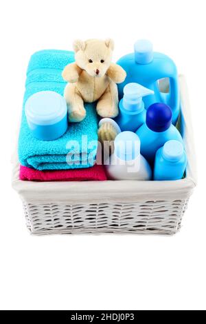 Badeperlen, Babypflege, Badeperlen, Babypflege Stockfoto