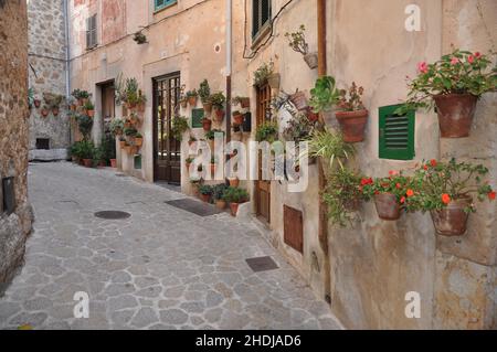 Alley, mallorca, valldemossa, Alleen, Majorken, Valldemossas Stockfoto