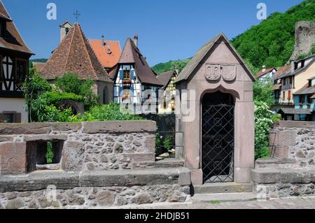 elsass, kaysersberg, Alsaces, Kaysersbergs Stockfoto