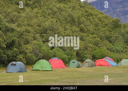 Zelt, Camping, Zelte, Camper, Camp, campings Stockfoto