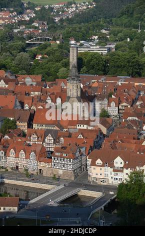 Altstadt, hann münden, alte Städte Stockfoto