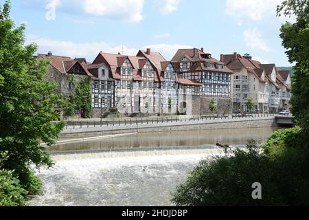 fulda, hann münden, Fuldas Stockfoto