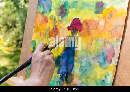 Malerei, Kunst, Hausmaler, Zeichnung, Kunst, Hausmaler Stockfoto