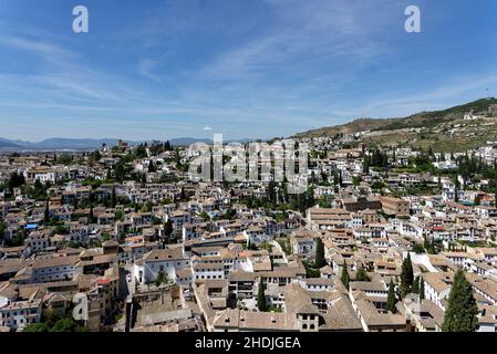 granada, albaicin, granadas, Albaicins Stockfoto