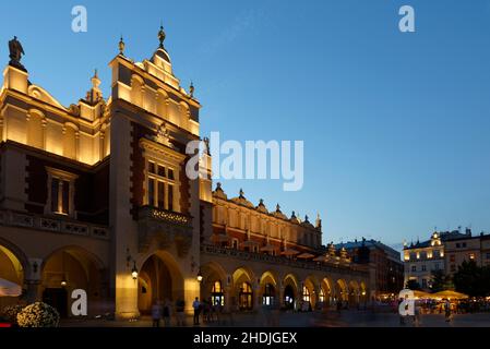 krakau, sukiennice, krakau, Tuchhalle, krakauer Tuchhalle, Kraków Tuchhalle, Leinenhalle Stockfoto