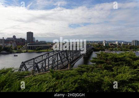 ottawa, ottawa River, alexandra Bridge Stockfoto