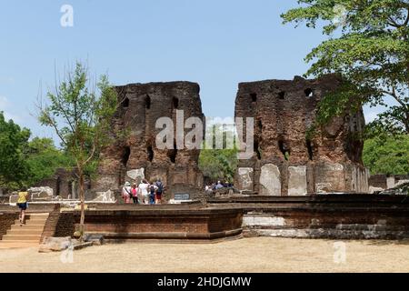 Alte Ruine, polonnaruwa, alte Ruinen Stockfoto