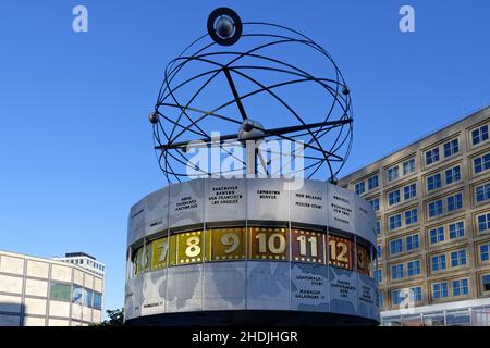 berlin, Weltzeituhr , urania-weltzeituhr, Weltzeituhr s, urania-Weltzeihr Stockfoto