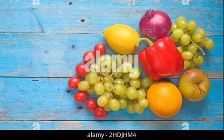 Gesunde Ernährung, Gemüse, Obst, gesunde, gesunde Ernährung, Fettarm, Gemüse, Obst Stockfoto