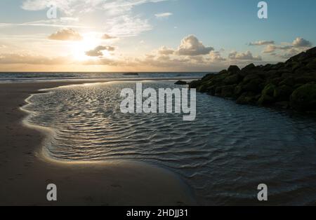 Strand, Küste, atlantik, Strände, Meer, Küsten, atlantische Ozeane Stockfoto