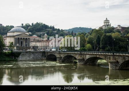 turin, gran madre di dio, turins Stockfoto