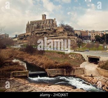 manresa, santa maria de la Seu Stockfoto